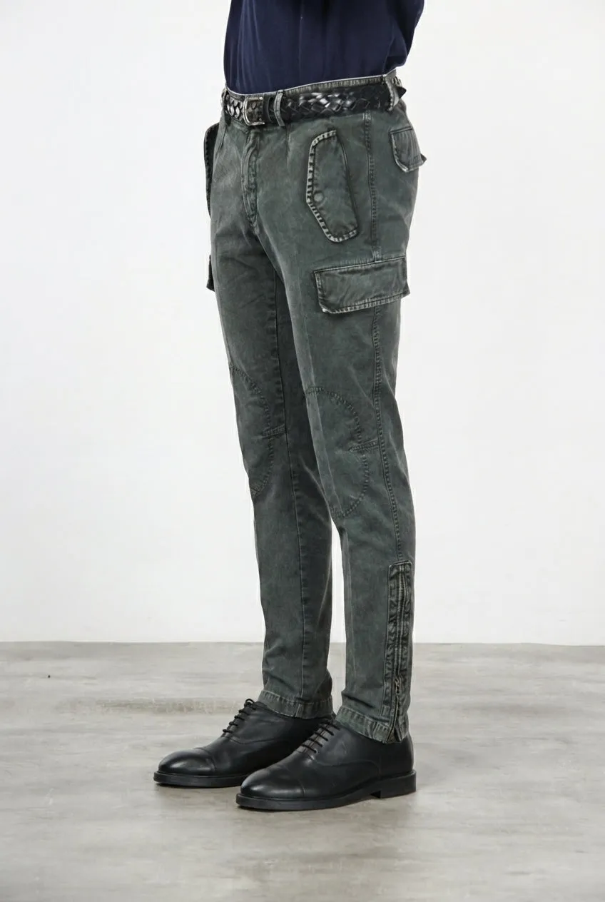 Mason's Bolivia cargobukser mørk oliven regular fit