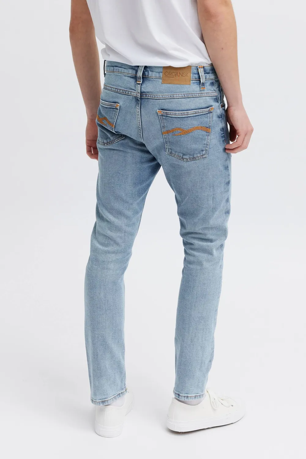 Organsk O2 Rousing Rebellion jeans lys vask tapered