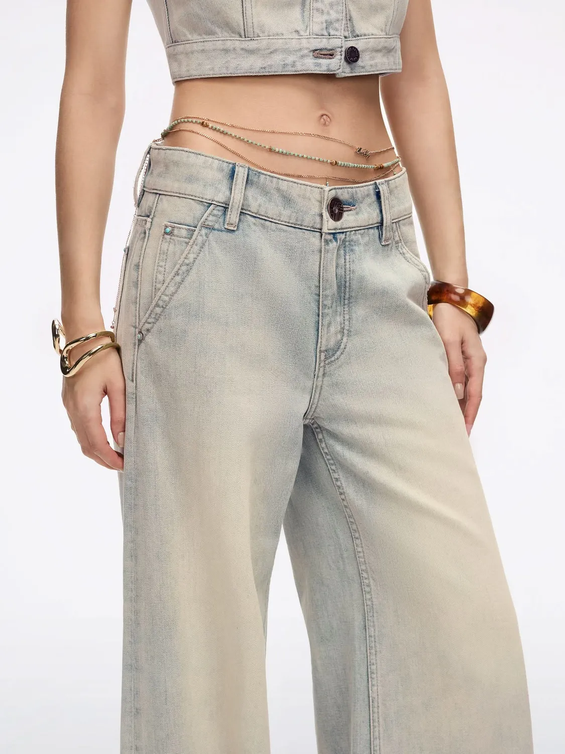 Miss Sixty 6M2JJ4450AF88 flare jeans blå lav talje