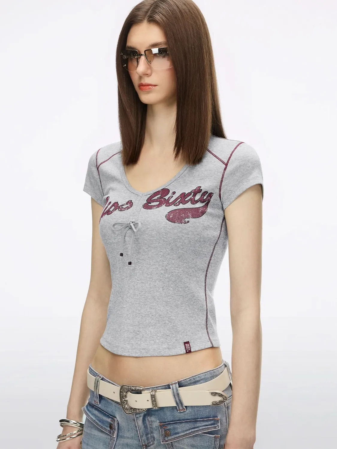 Miss Sixty Bella 6M1SJ31700 T-shirt navy blue slim fit