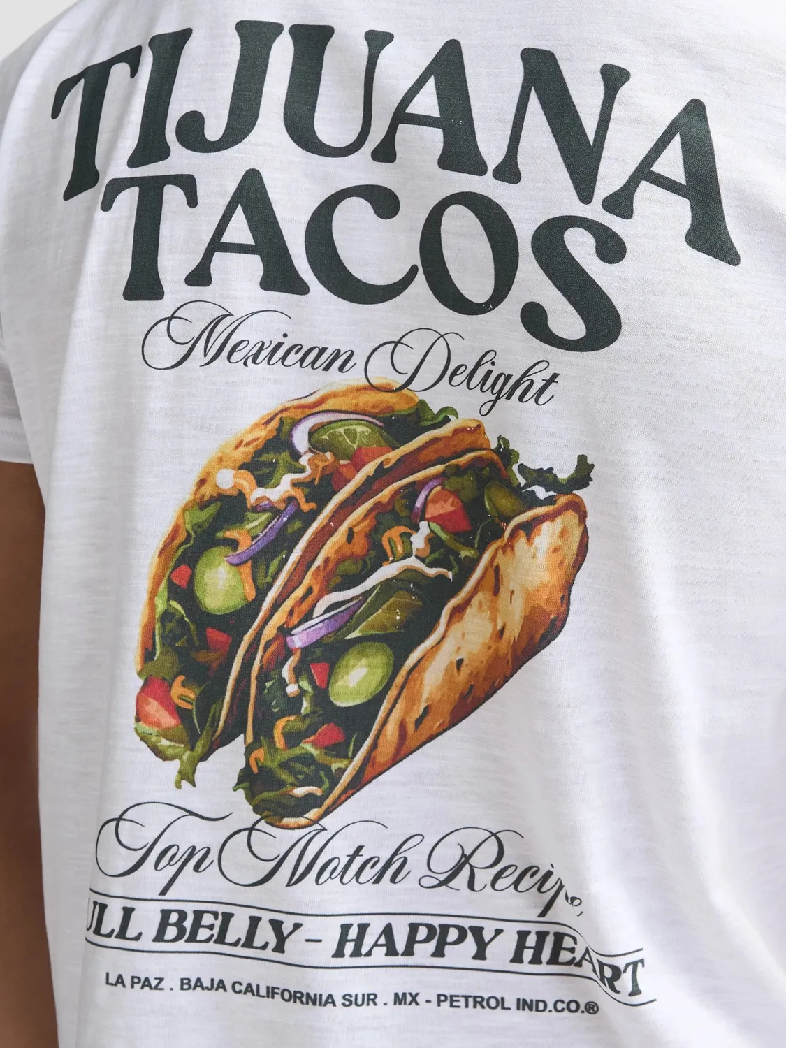 Petrol Industries Tijuana t-shirt med rygprint bomuld