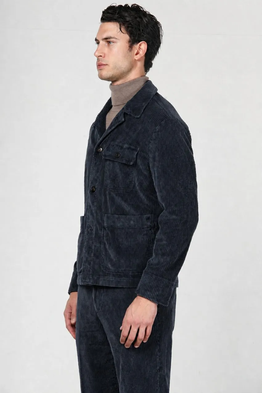 Mason's Work Jacket overshirt midnatsblå fløjl regular
