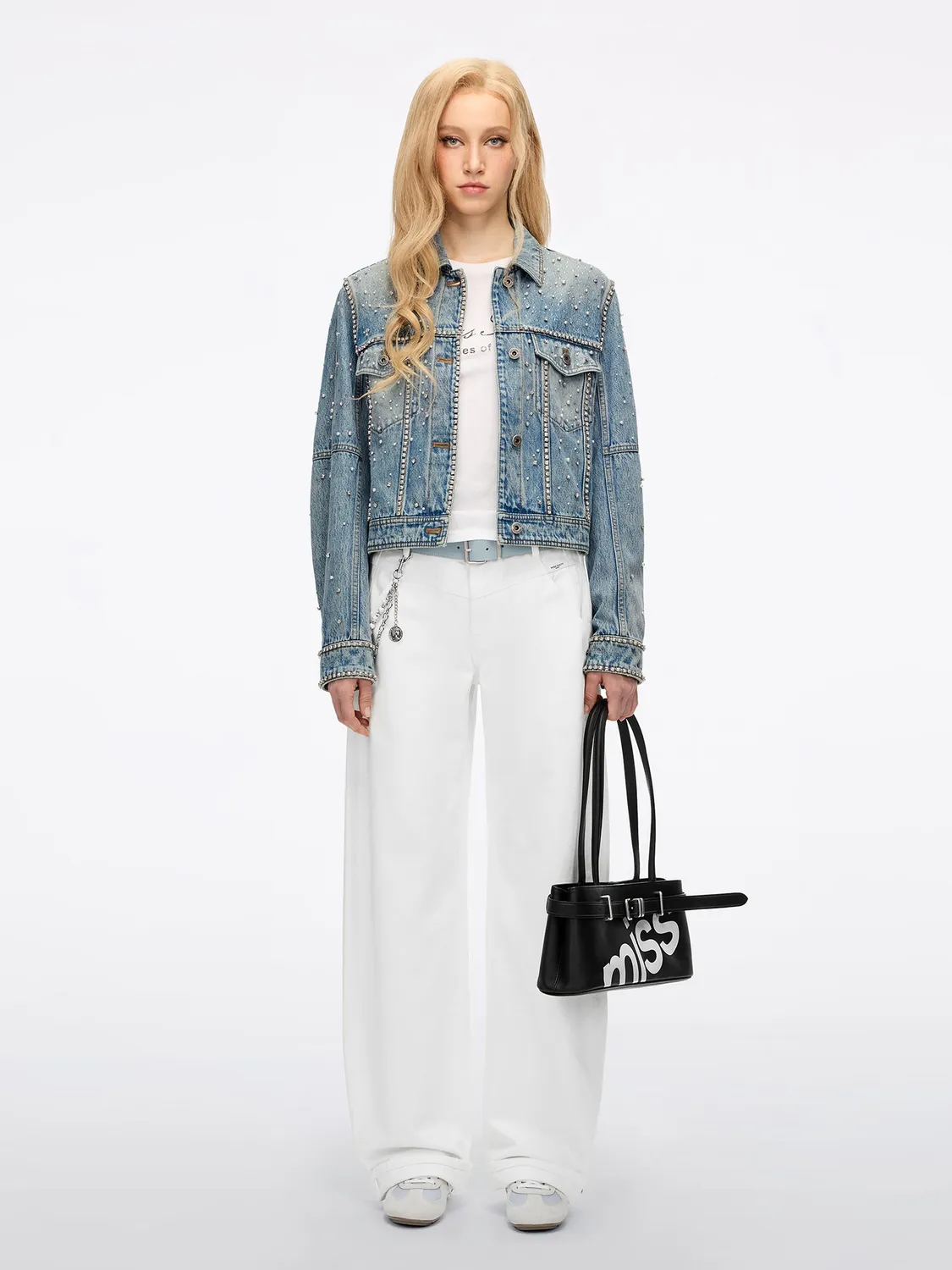 Miss Sixty Lace-Up sneakers blue grey patchwork denim