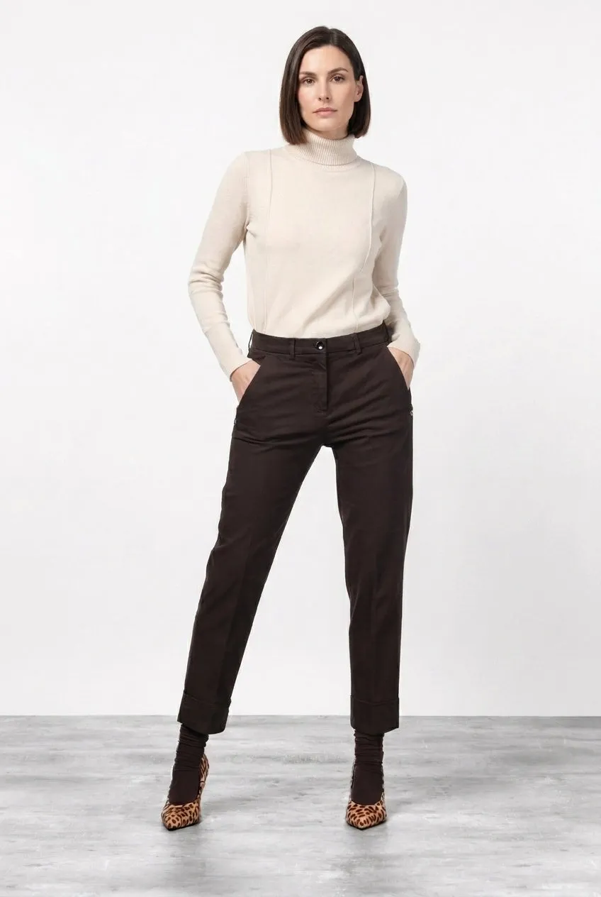 Mason's New York Carrot chino brun satin carrot