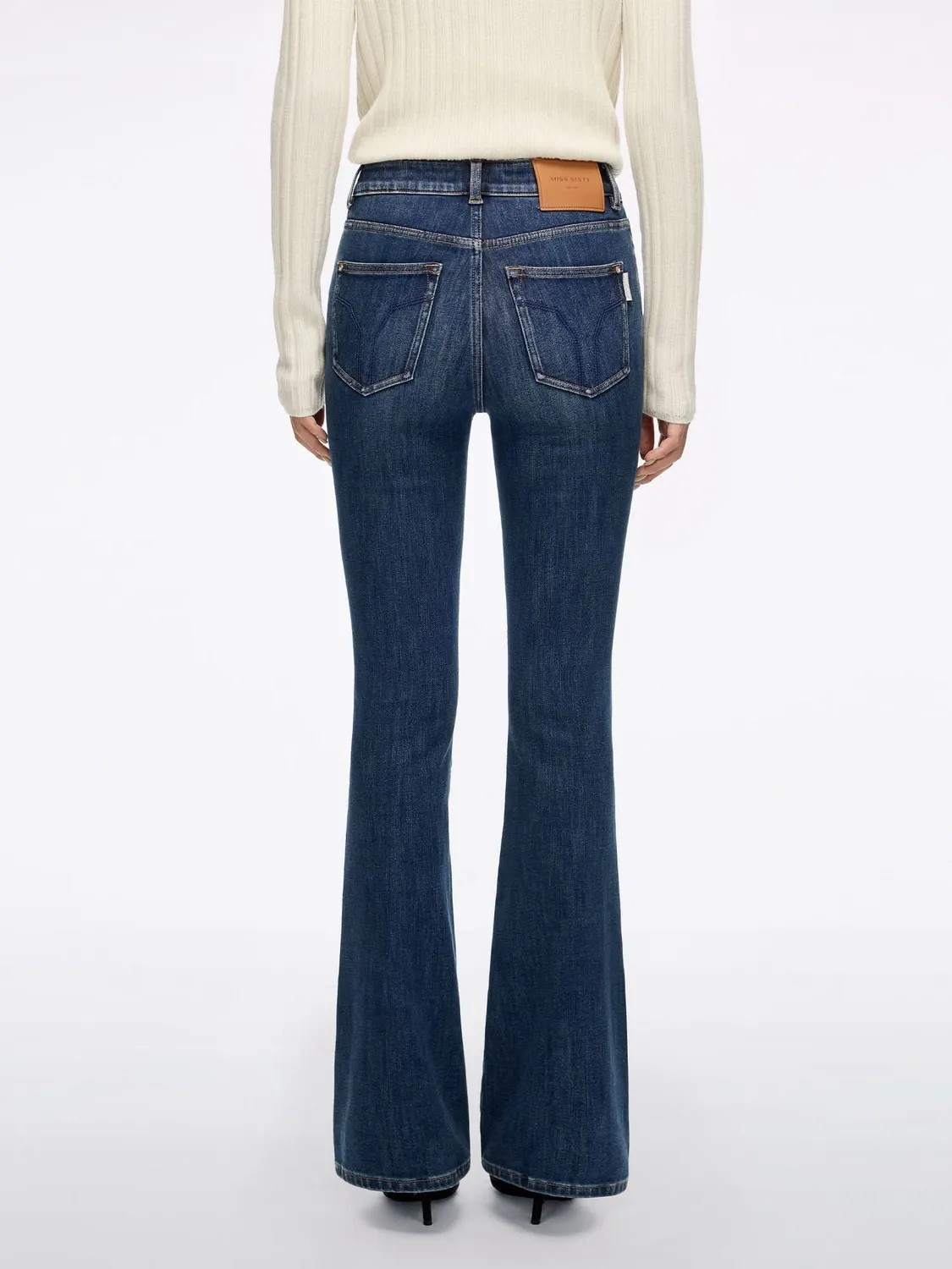 Miss Sixty 6S4JJ2401GF90 flare jeans medium blue mellemhøj talje