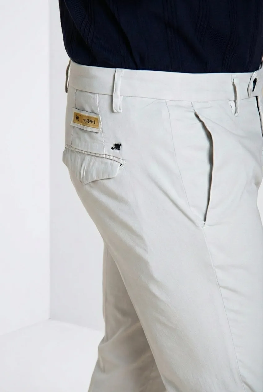 Mason's Torino City chinos lysegrå slim silke