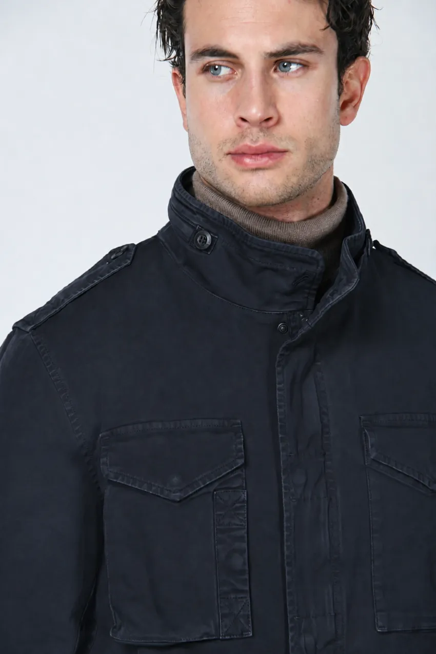 Mason's M74 field jacket midnatsblå regular stretch