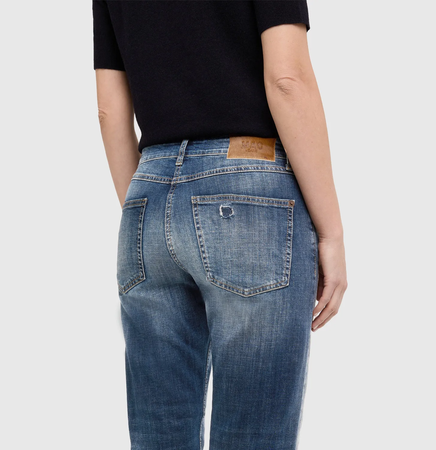 MAC Gina Straight 5877 jeans mørkeblå