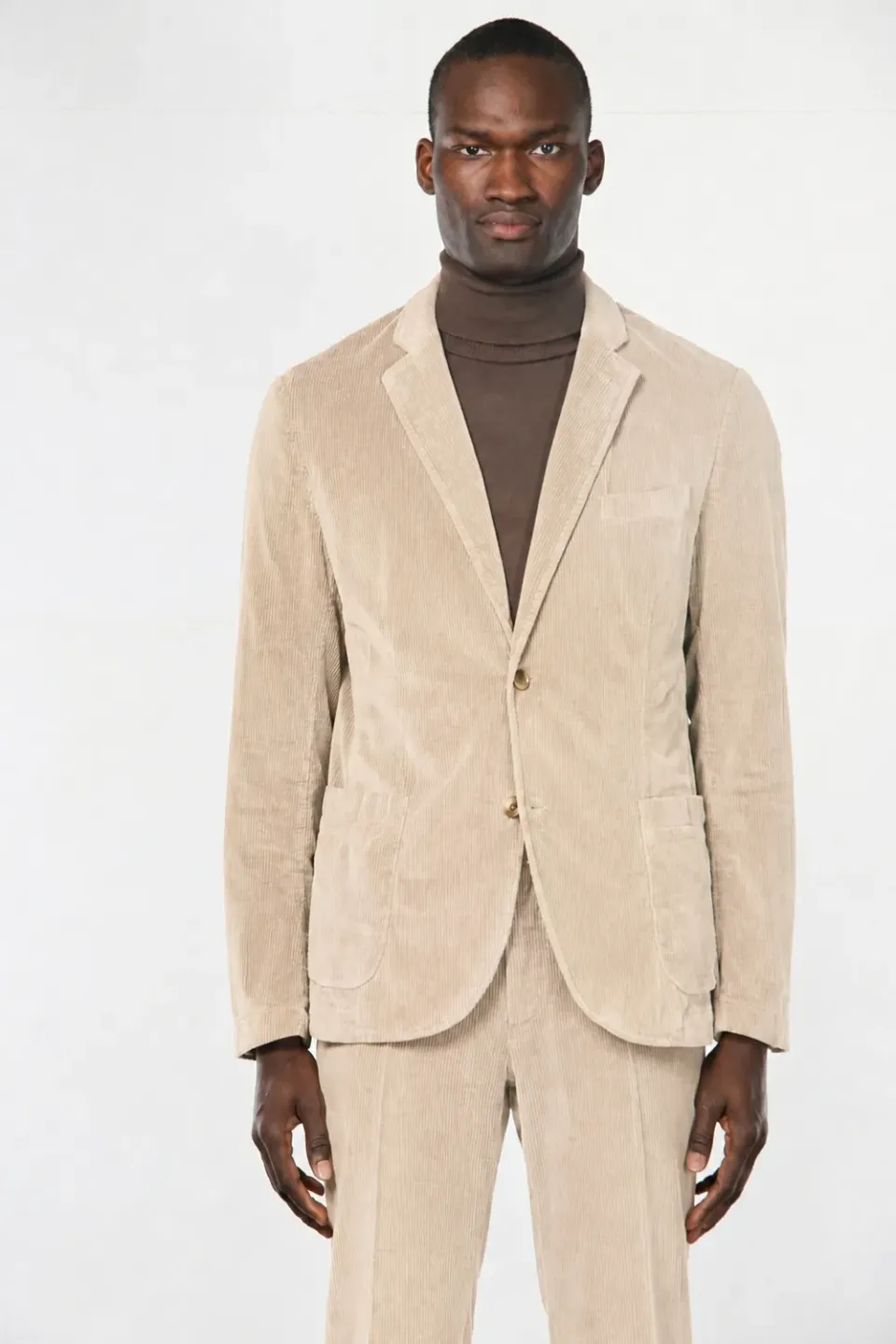 Mason's Tiziano blazer fløjl lysebeige regular