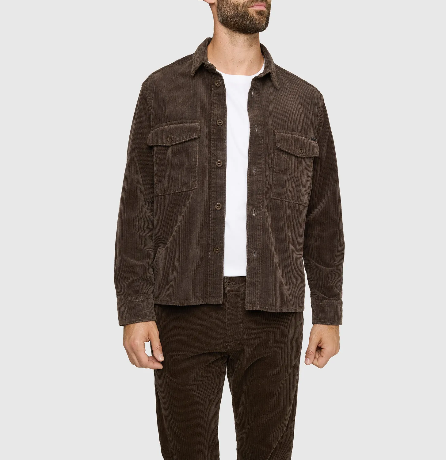 MAC Overjacket 0202 overskjorte brun cord