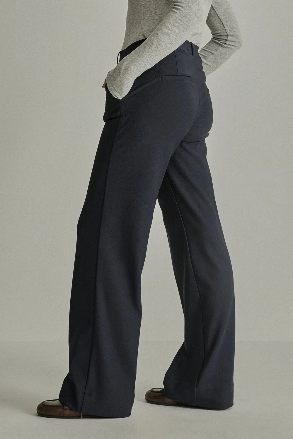 Para Mi Mira Elastic bukser Black pull-on wide