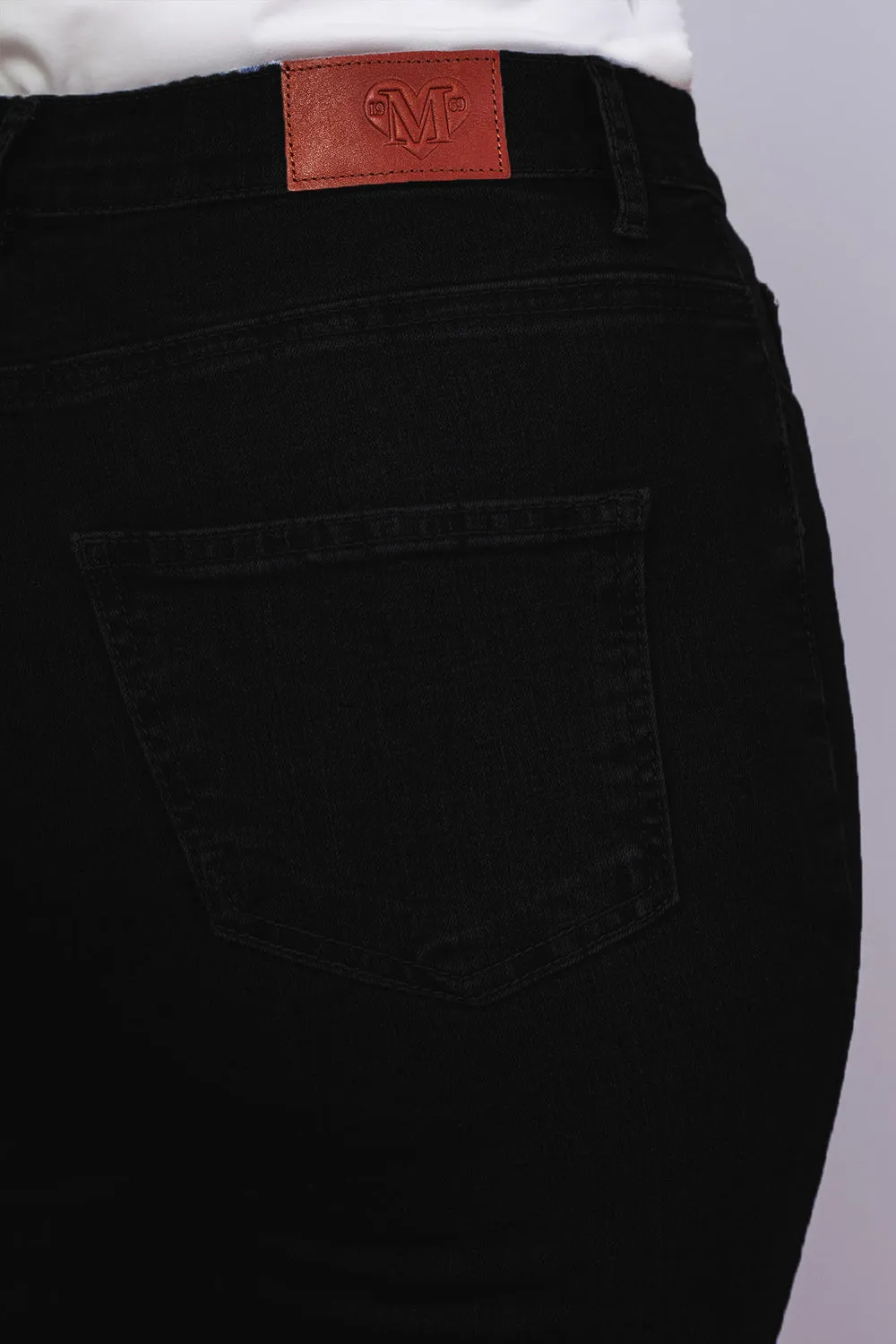 Merrytime 15666-430-09 Slim bukser sort twill