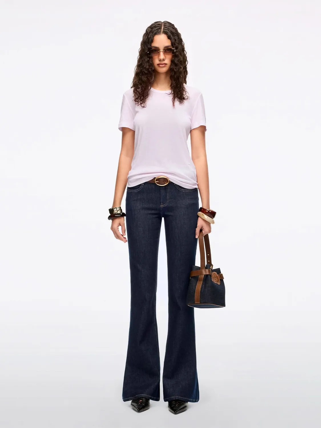 Miss Sixty Magic Plus Flare Jeans Mørkeblå Stretch