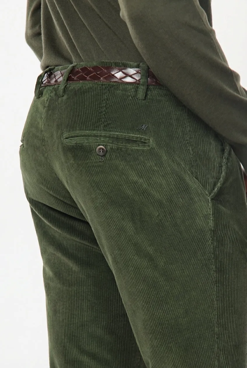 Mason's Milano chinos extra slim skovgrøn fløjl