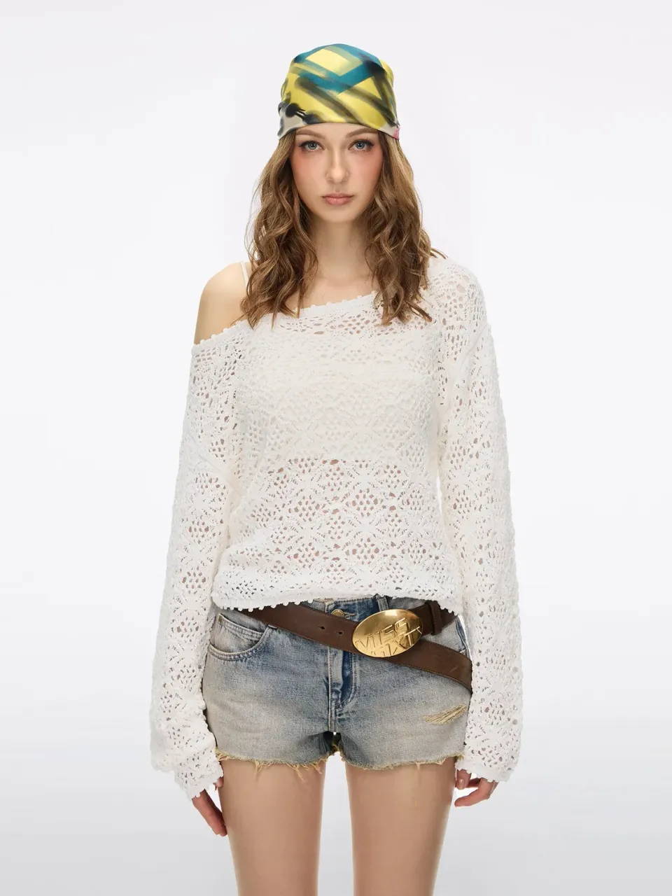Miss Sixty Cut-Out striktrøje off white XS-L