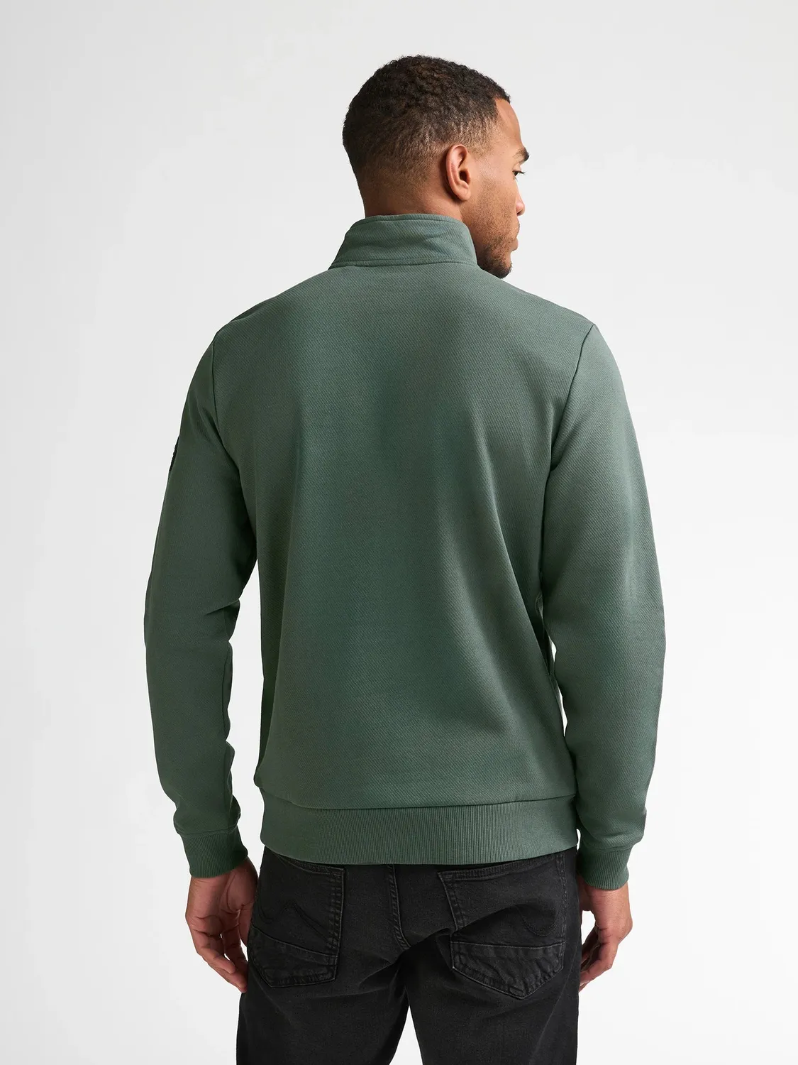 Petrol Industries Forgecore sweater steel green knaplukning