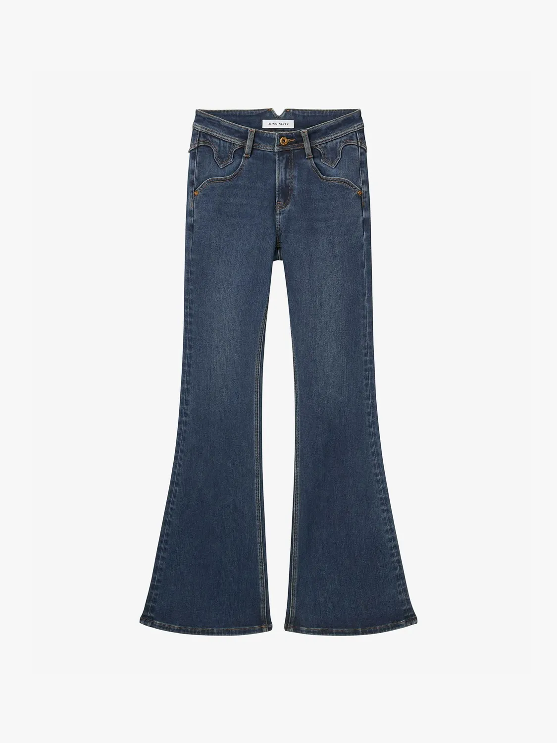 Miss Sixty Bella flare jeans mørkeblå lav talje