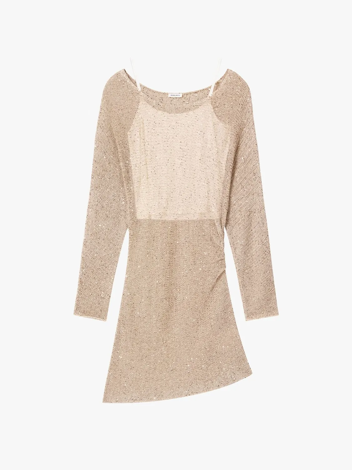 Miss Sixty todelt kjole vintage brun pailletter