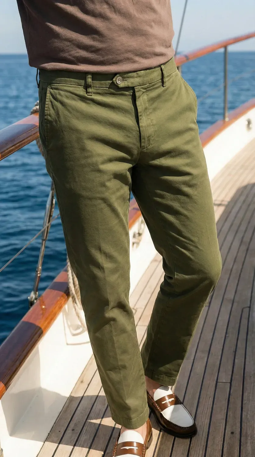 Mason's New York chino bukser skovgrøn regular