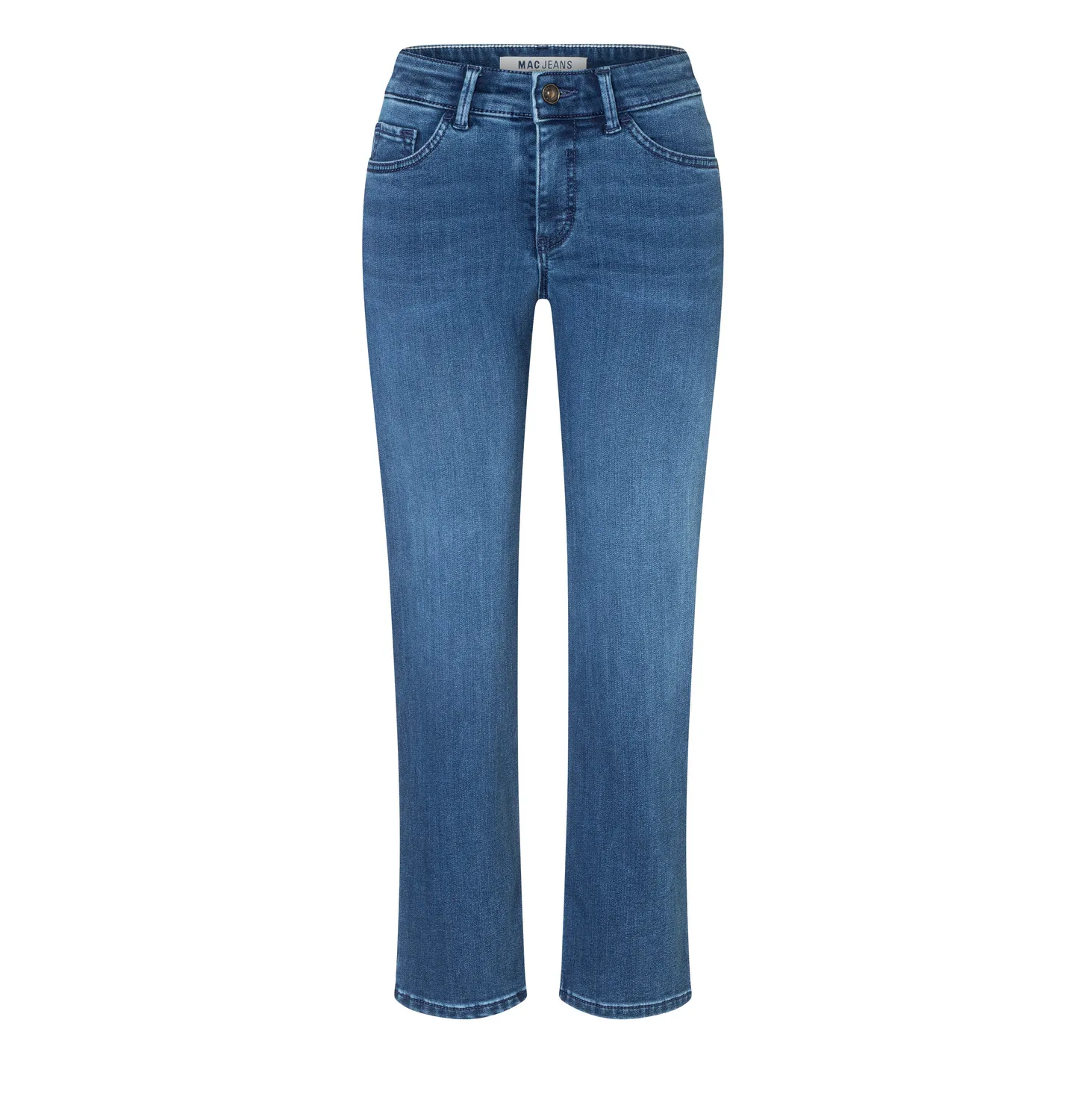 MAC Carrie slim fit jeans mellemblå vinterdenim