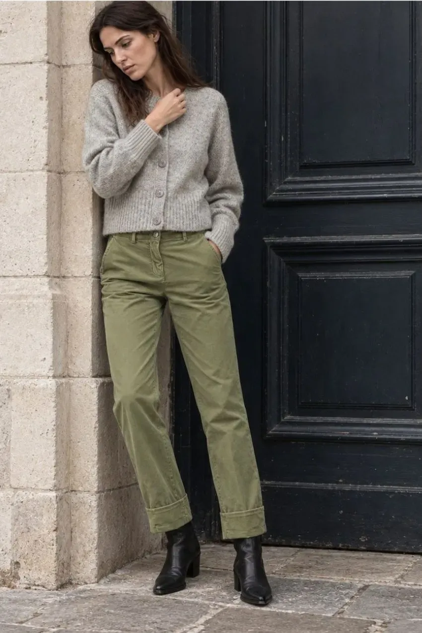 Mason's New York Carrot chino bukser salvie fløjl