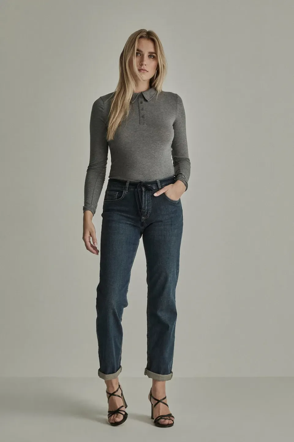 Para Mi Bobby jeans Old Blue løs pasform høj talje