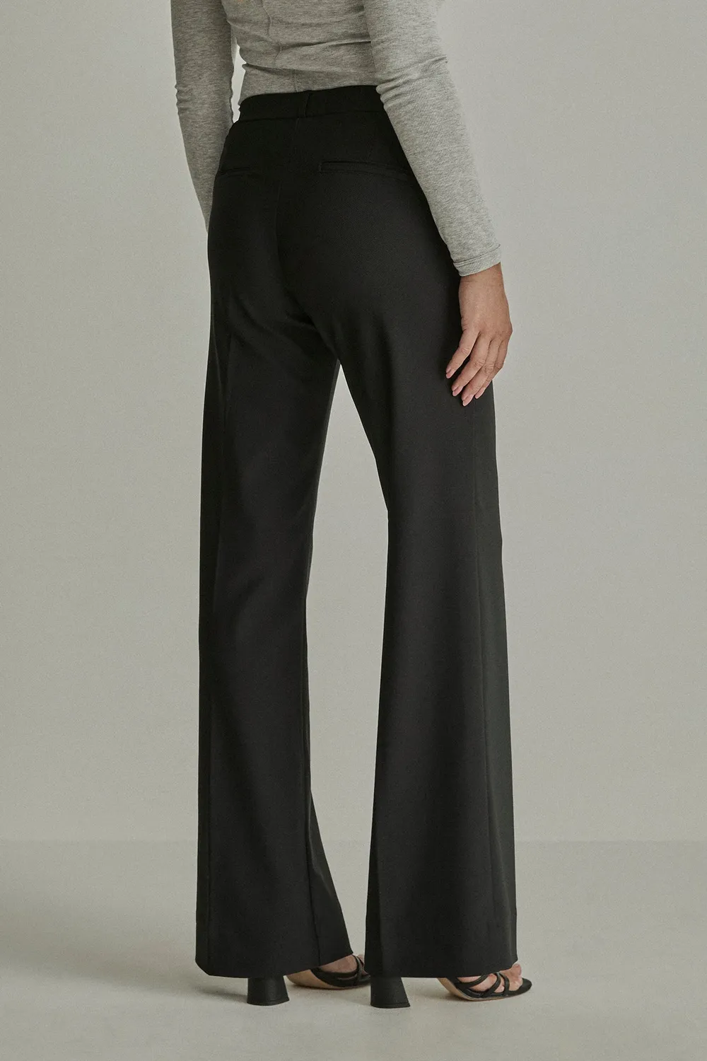Para Mi Mira Elastic bukser Black pull-on wide