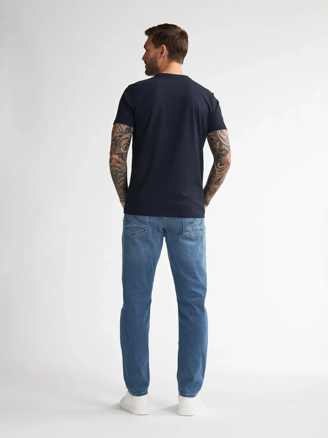Petrol Russel tapered jeans regular normal talje stretch