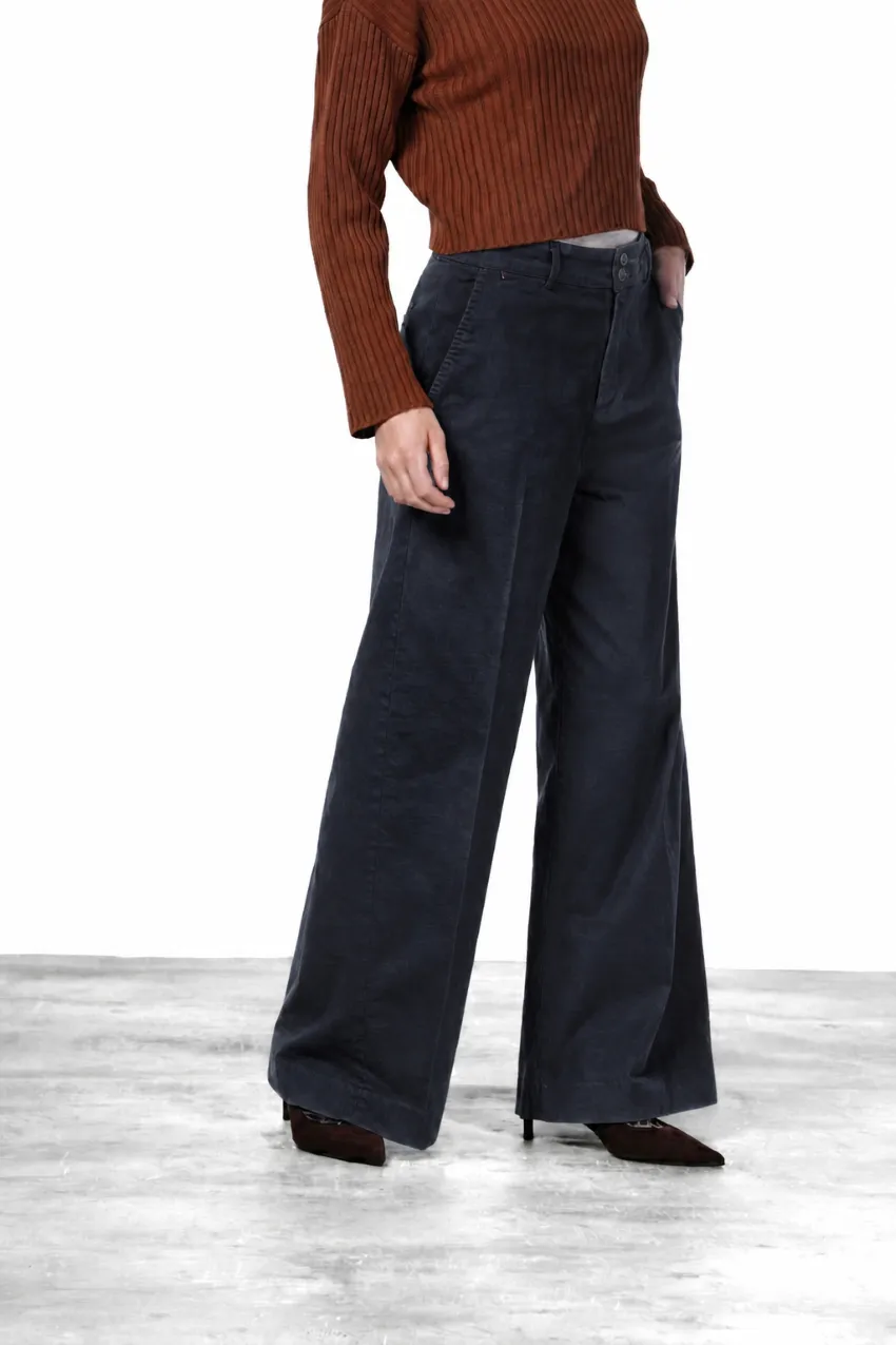 Mason's New York Wide chino bukser mørkeblå