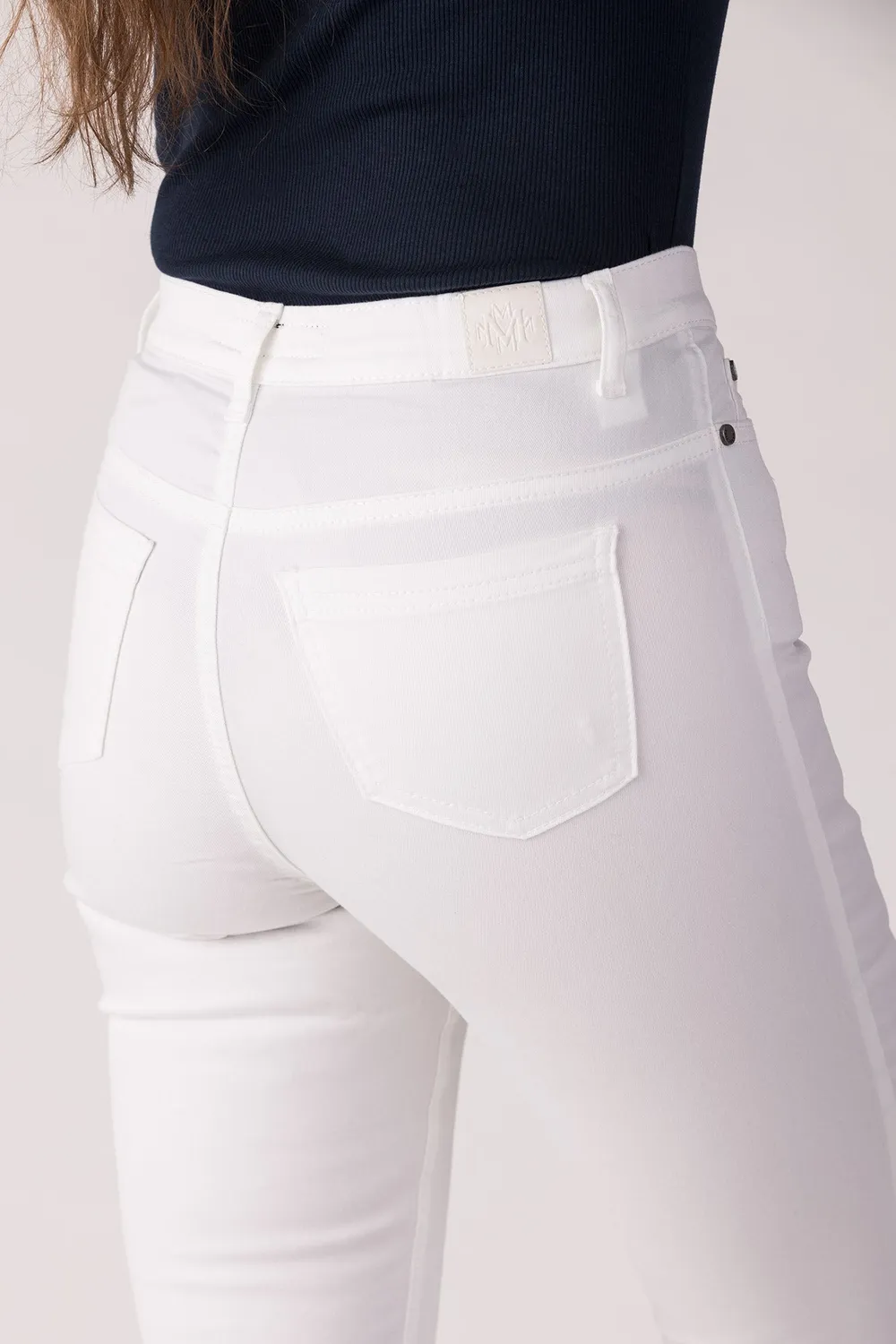 Merrytime Emma Super Slim jeans hvid stram pasform