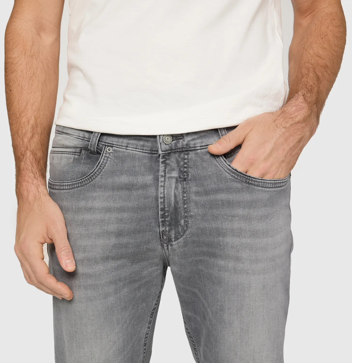 MAC Arne Pipe modern fit jeans grå flex