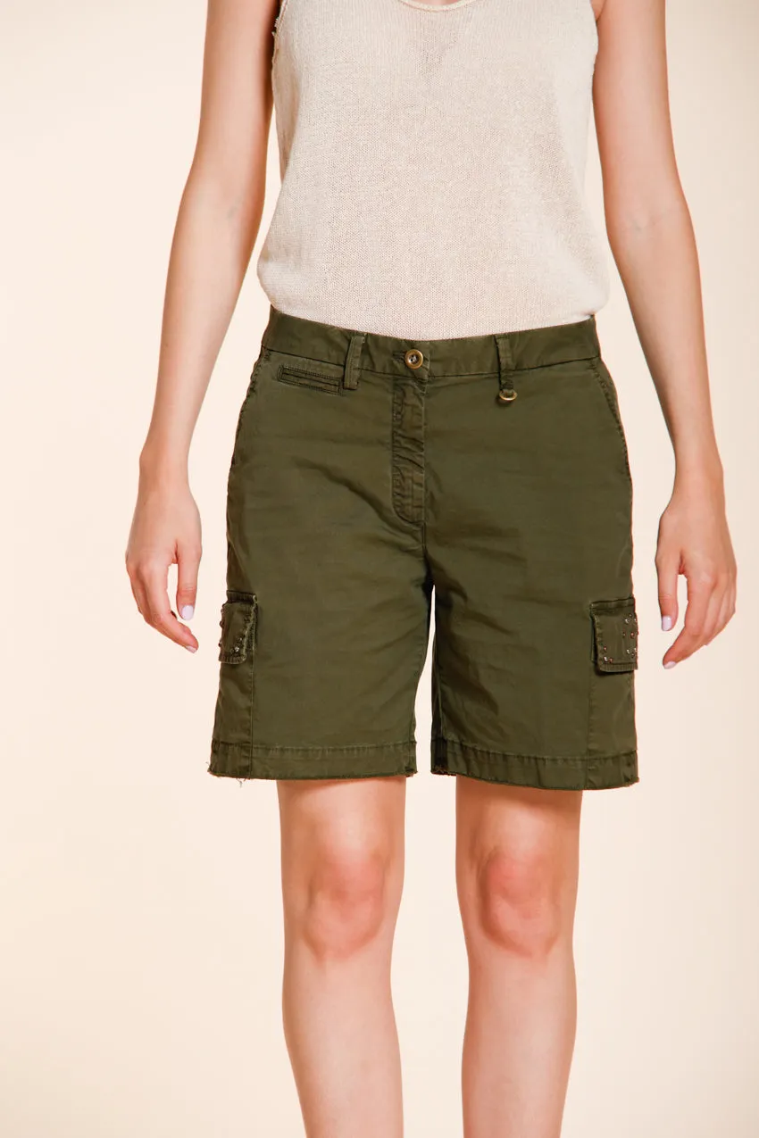Mason's Chile cargo bermuda shorts skovgrøn slim