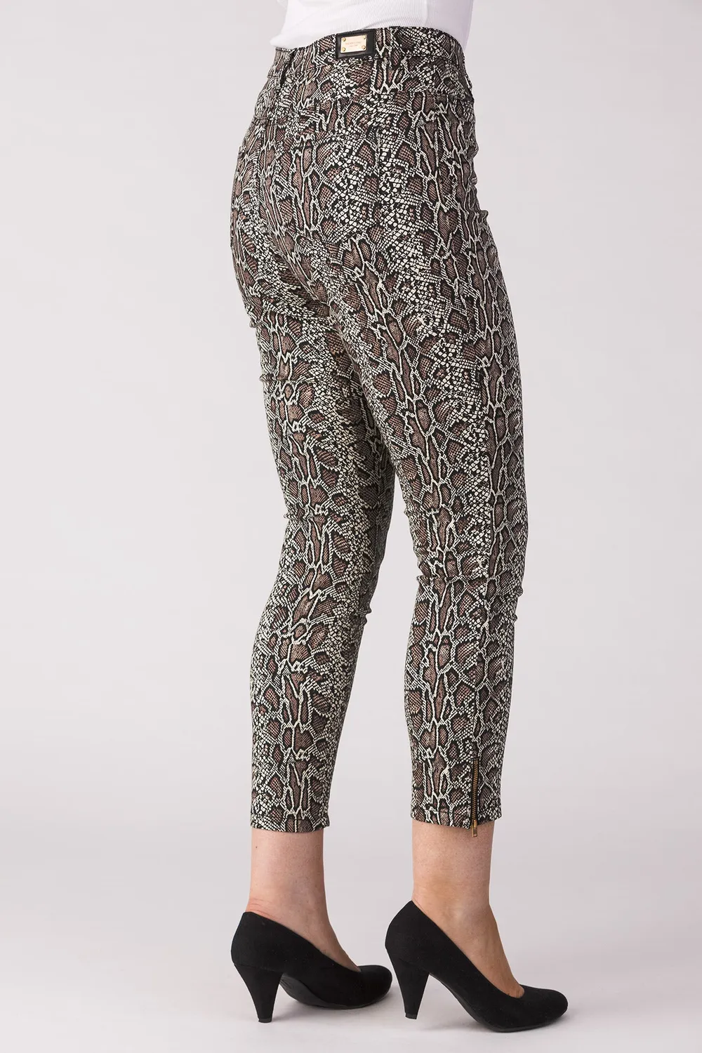 Merrytime 15640-440-62 Super Slim Ankel jeans slange print