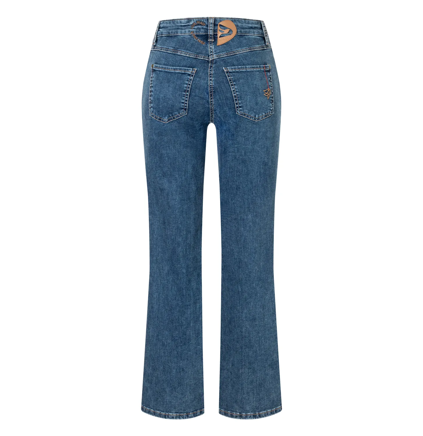 MAC Laura Peace jeans mellemblå flared