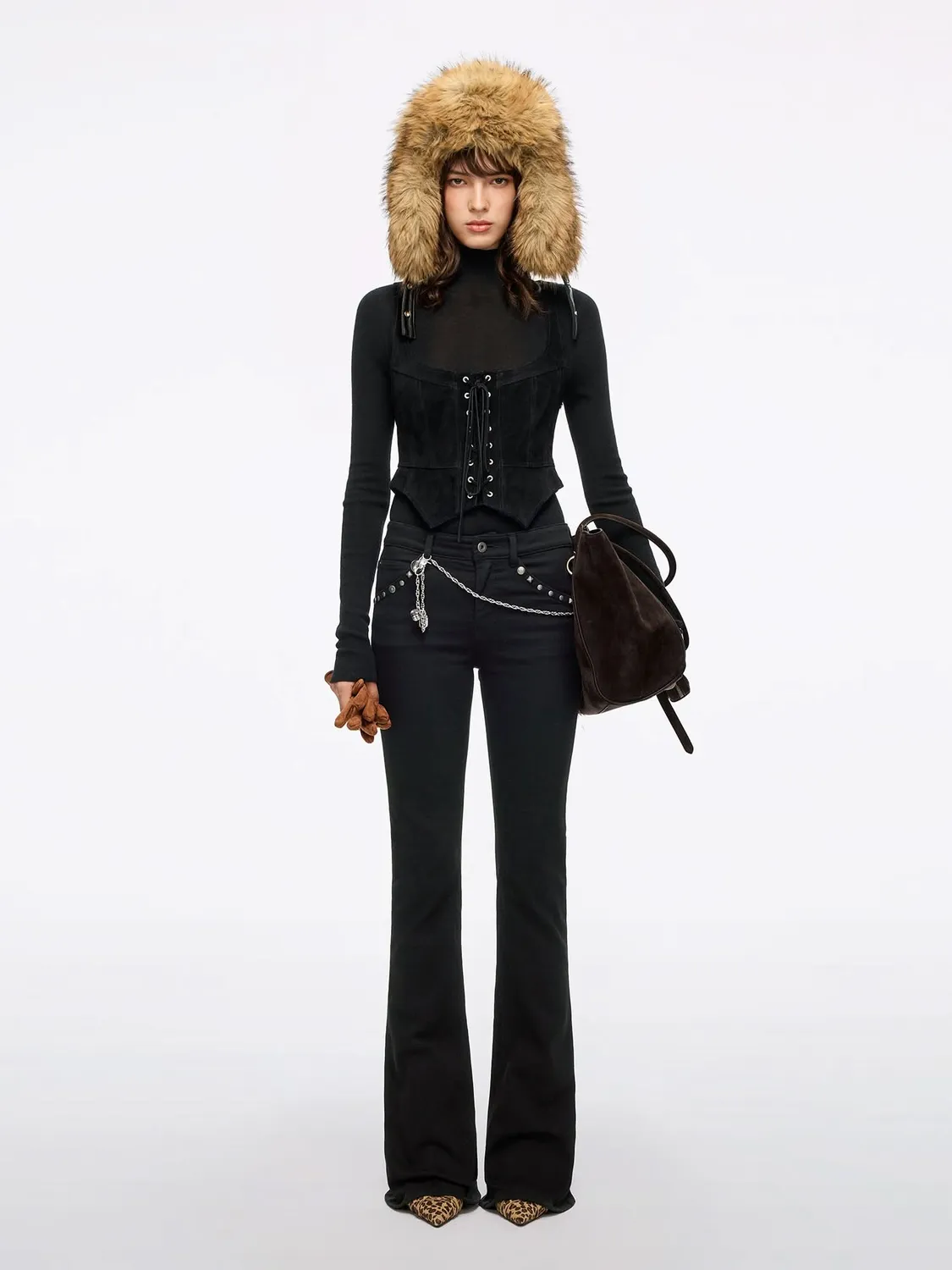 Miss Sixty flare jeans sort nitter stretch
