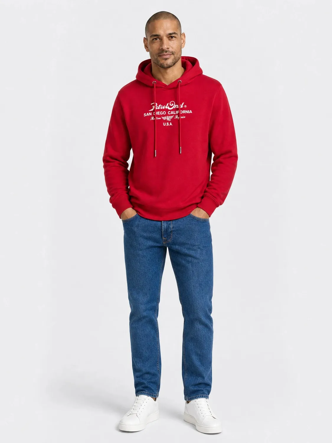 Petrol Industries Artwork Repair hoodie regular fit