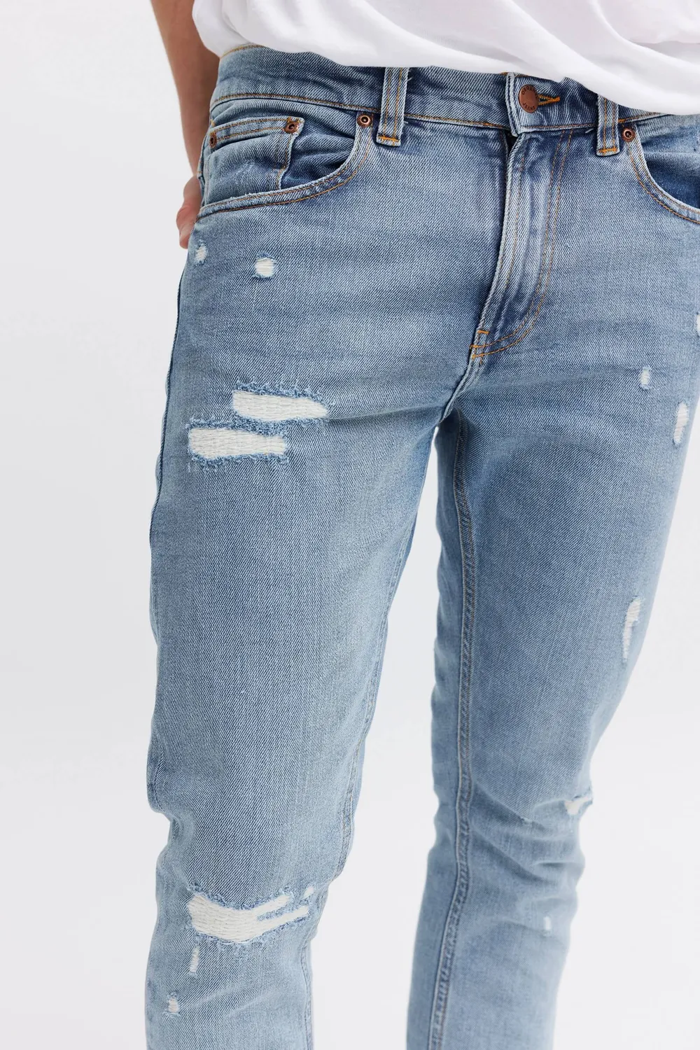 Organsk O2 Rousing Rebellion jeans lys vask tapered