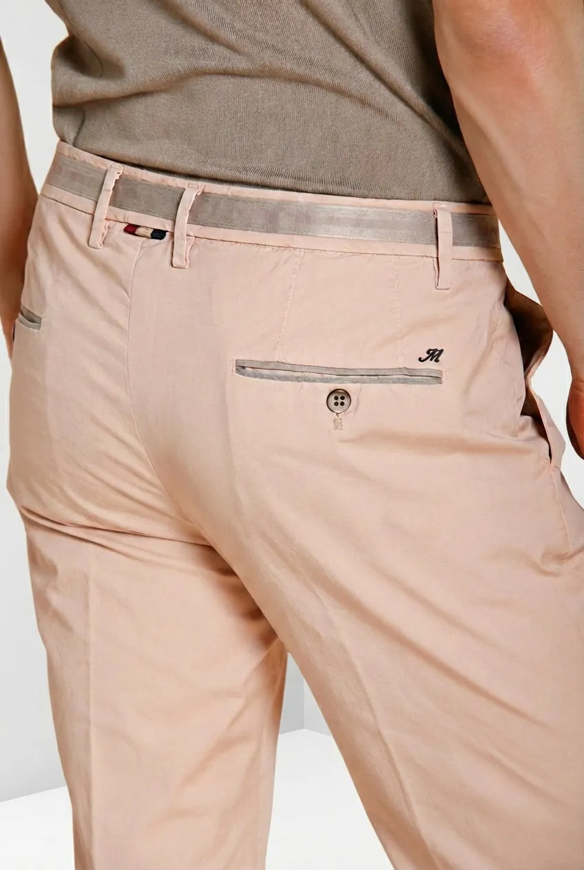Mason's Torino 1 Pinces chinobukser pink slim