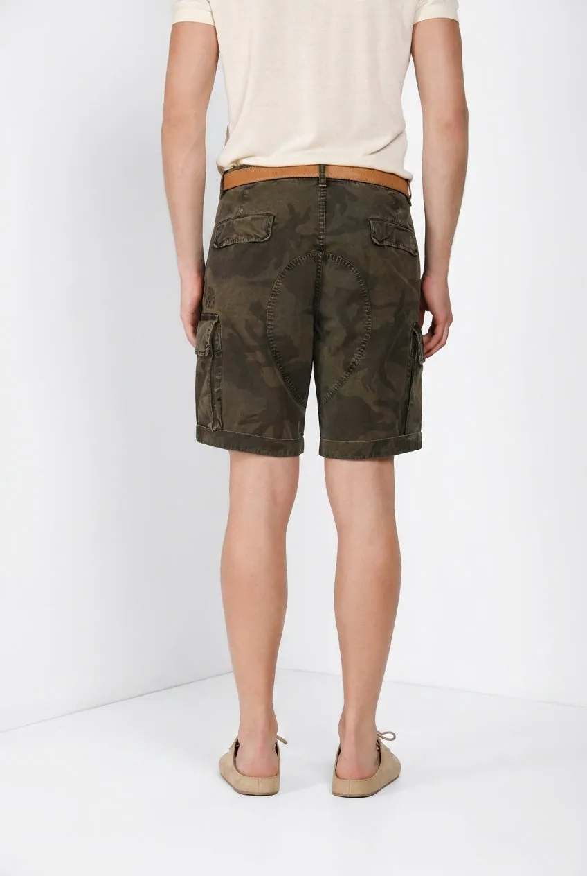 Mason's Chile M74 cargo bermuda grøn camouflage