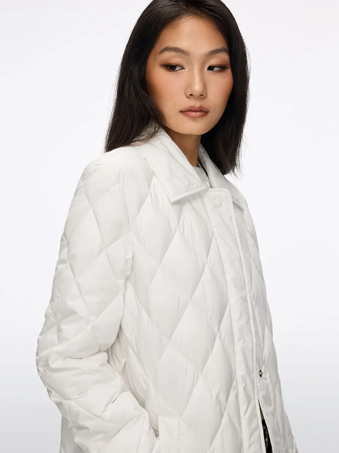 Miss Sixty Belted Pufferjakke vinterhvid dun