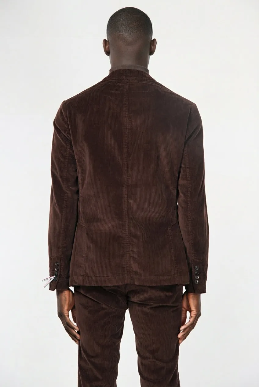 Mason's Tiziano blazer vinrød fløjl regular fit