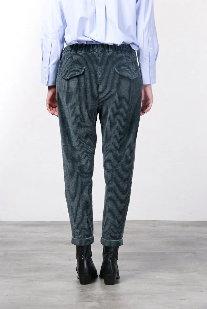 Mason's Malibu Jogger City chinobukser mørkegrøn fløjl