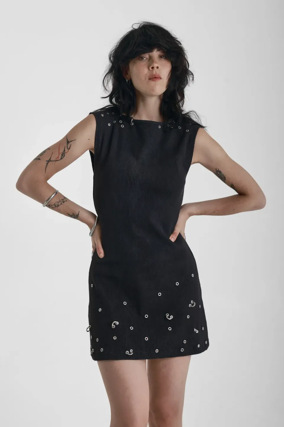 The Ragged Priest Jewel Black minikjole str. 10 sort