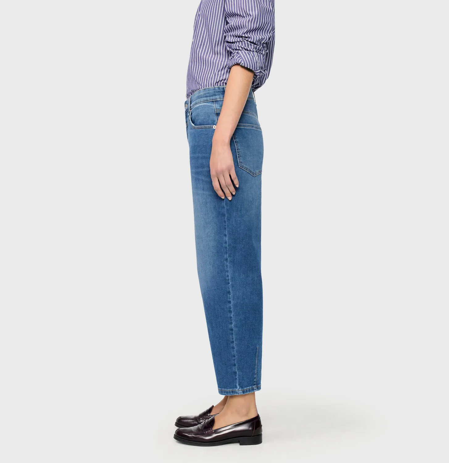 MAC Bobbie jeans mellemblå relaxed fit