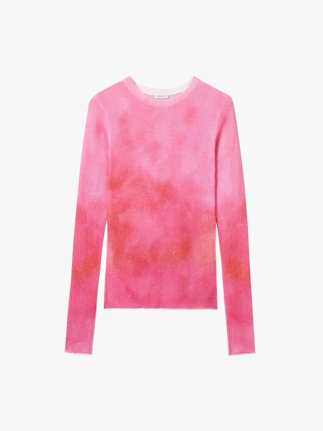 Miss Sixty striktrøje pink uld gradient cropped