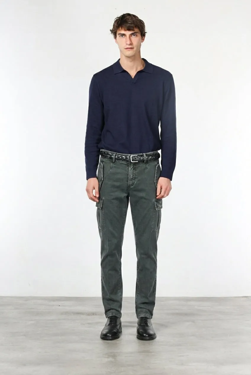 Mason's Bolivia cargobukser mørk oliven regular fit