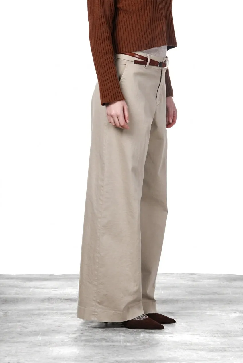 Mason's New York Wide chinos wide leg isblå
