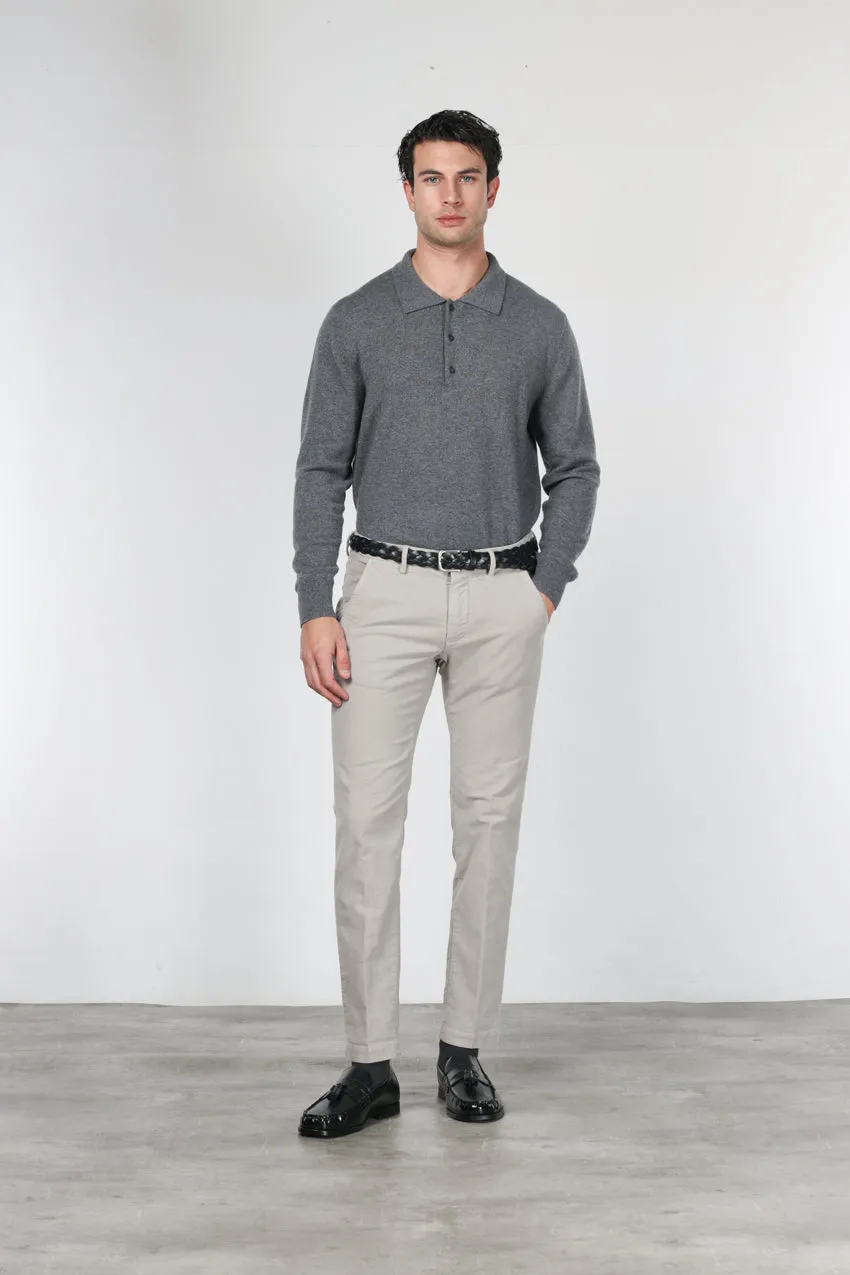 Mason's Torino chino fløjlsbukser grå slim fit