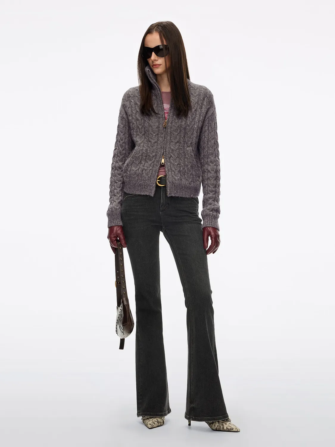Miss Sixty Bella flare jeans Black Fog blød