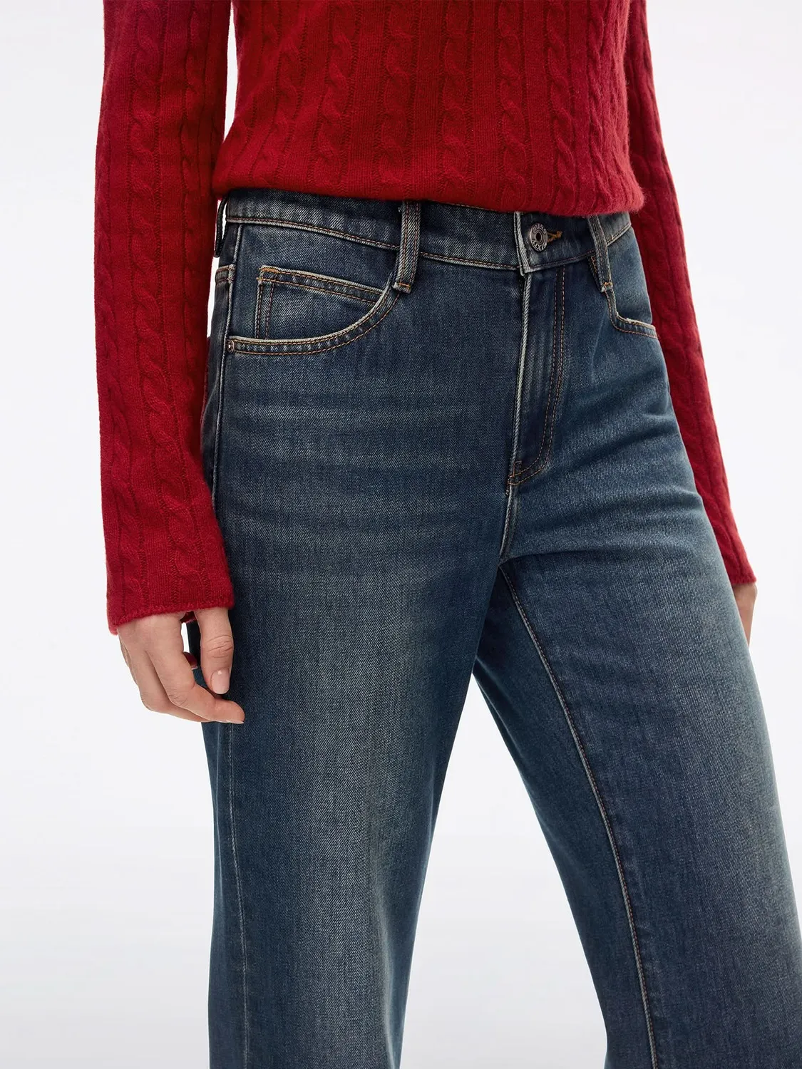 Miss Sixty Flare Jeans flare jeans mørkeblå fast denim